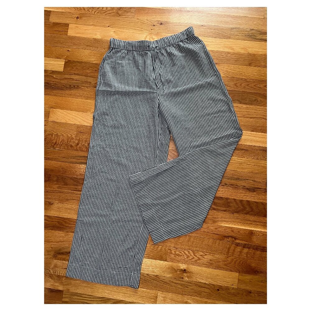 Gap Body Gingham Linen Blend Pants | Women’s Size Medium